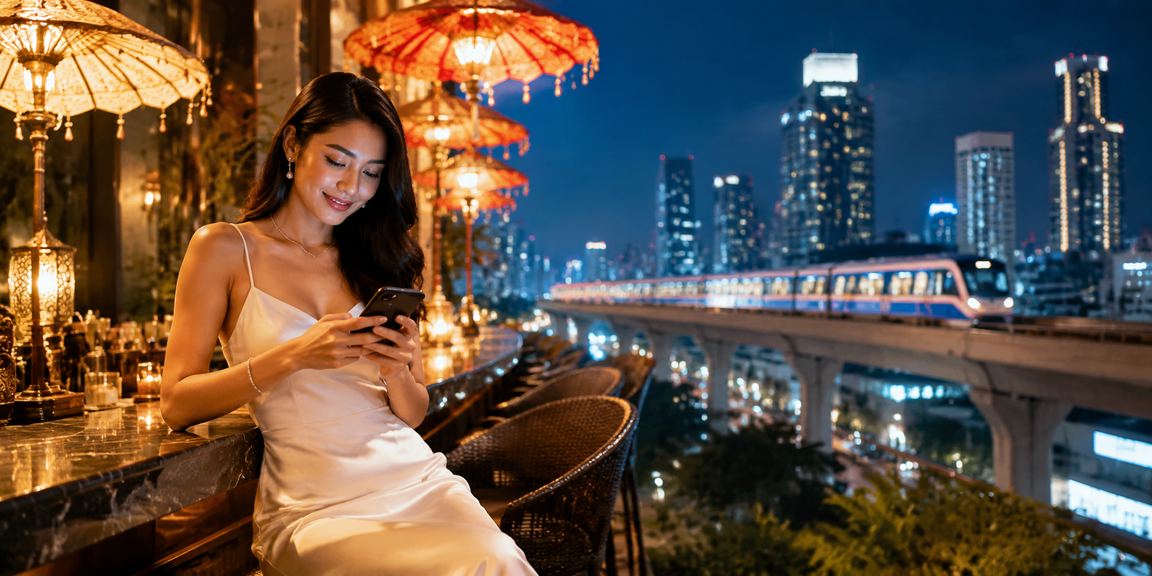 Model menggunakan ponsel untuk mengakses kasino online Vietnam