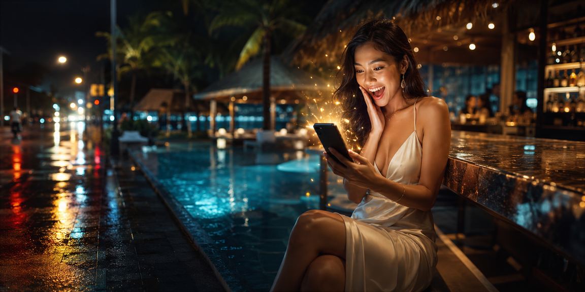 Aktivitas lotere di pantai Vietnam dengan pemandangan cerah dan suasana santai